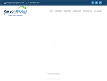 Tablet Screenshot of karyonglobal.com